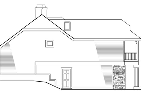Exterior - Other Elevation for Country House Plan #124-438 - 1 bed, 2 bath