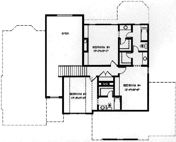 European Floor Plan - Upper Floor Plan #6-191