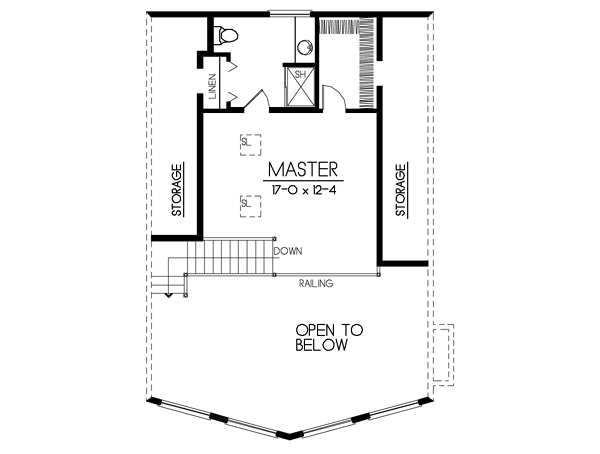 Floor Plan - Upper Floor Plan #100-435