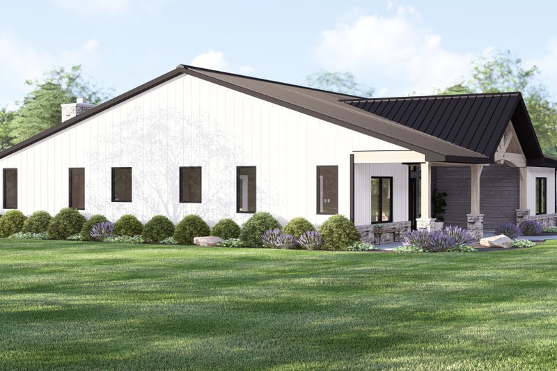 Architectural House Design - Exterior - Other Elevation 1 for Ranch House Plan #1064-440 - 3 bed, 3.5 bath