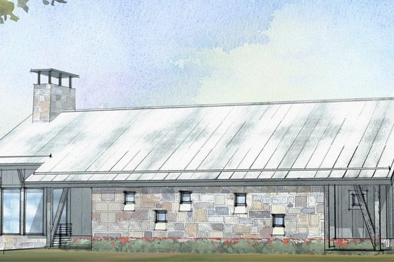 Exterior - Front Elevation 3 for Cabin House Plan #901-129 - 3 bed, 2.5 bath