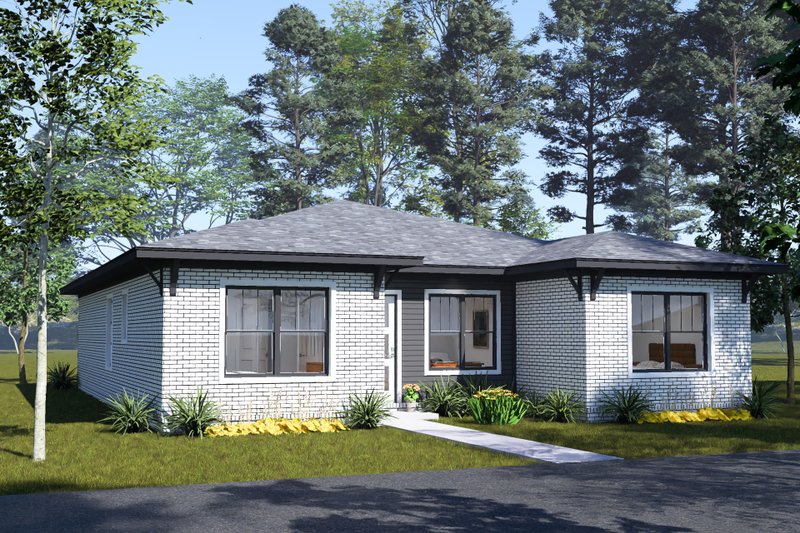 Home Plan - Exterior - Other Elevation 2 for Modern House Plan #513-2486 - 4 bed, 4 bath