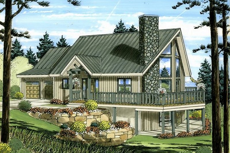 Home Plan - Cabin Exterior - Front Elevation Plan #126-191