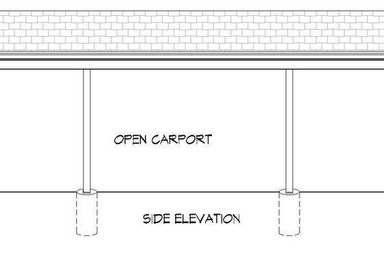 Exterior - Other Elevation for Country House Plan #932-235, 0 bath
