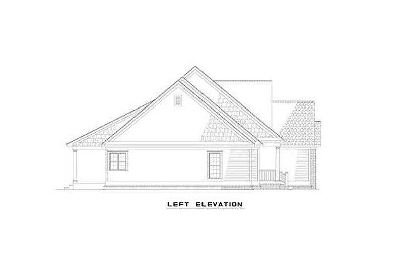 Home Plan - Exterior - Other Elevation for Country House Plan #17-2478 - 3 bed, 2 bath
