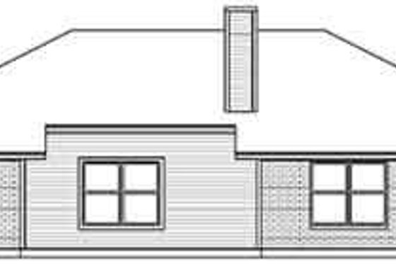 Exterior - Rear Elevation for Traditional House Plan #84-203 - 3 bed, 2 bath