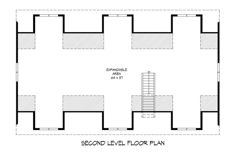 Home Plan - Floor Plan - Upper Floor for Country House Plan #932-248 - 1 bed, 1.5 bath