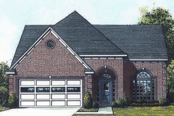 Exterior - Front Elevation for Traditional House Plan #424-111 - 3 bed, 2.5 bath