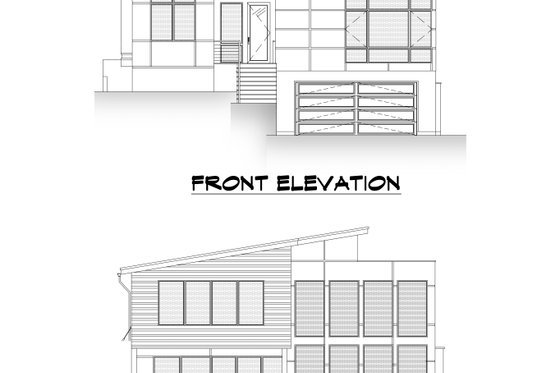 Exterior - Other Elevation 2 for Modern House Plan #1066-109 - 6 bed, 3.5 bath
