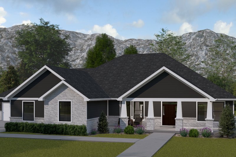 Home Plan - Exterior - Front Elevation 3 for Craftsman House Plan #1060-495 - 3 bed, 2.5 bath