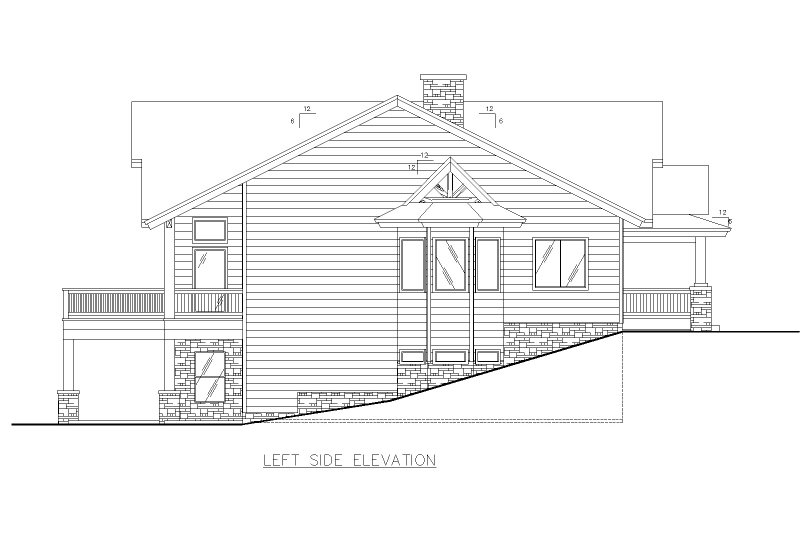 Dream House Plan - Exterior - Other Elevation for Cabin House Plan #117-973 - 4 bed, 4 bath