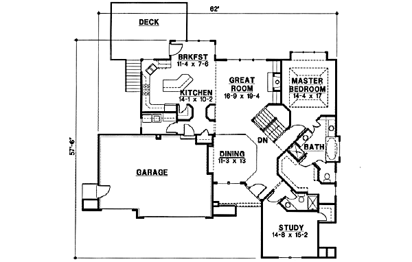 Floor Plan - Main Floor Plan #67-197