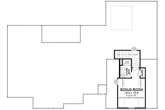 Floor Plan - Other Floor for Traditional House Plan #430-228 - 4 bed, 2 bath