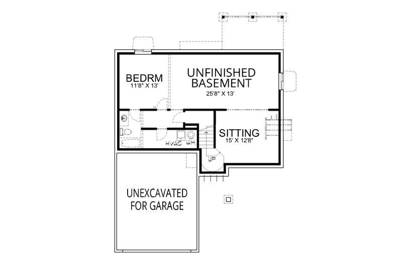 Dream House Plan - Floor Plan - Lower Floor for European House Plan #112-316 - 4 bed, 3.5 bath