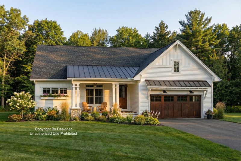 Traditional Style House Plan - 3 Beds 2 Baths 1762 Sq/Ft Plan #51-1179 Exterior