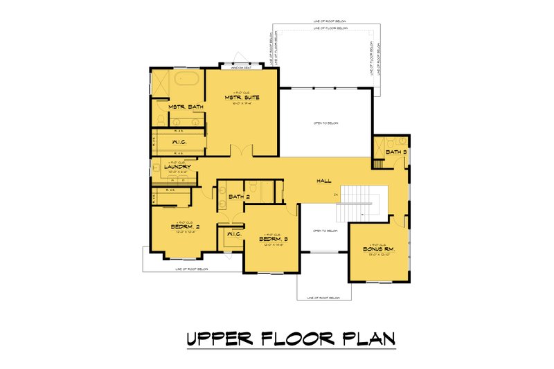 Dream House Plan - Floor Plan - Upper Floor for Farmhouse House Plan #1066-243 - 3 bed, 4 bath