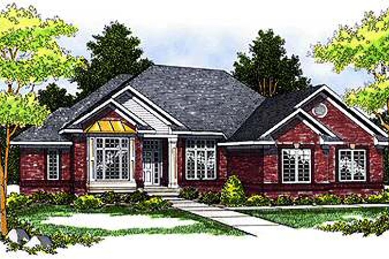 Dream House Plan - Traditional Exterior - Front Elevation Plan #70-247