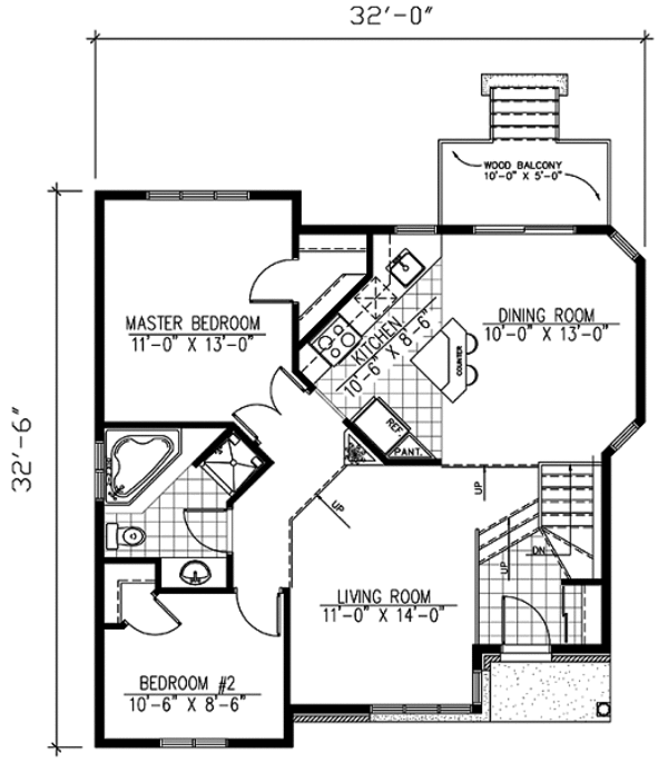 Traditional Floor Plan - Main Floor Plan #138-191