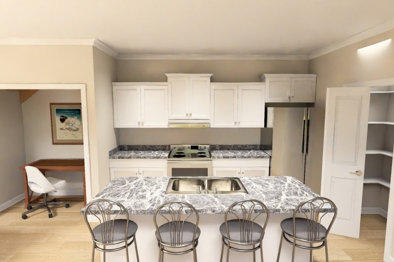 House Blueprint - Interior - Kitchen for Modern House Plan #513-2473 - 3 bed, 2.5 bath