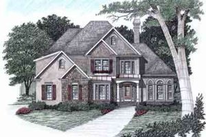 Traditional Exterior - Front Elevation Plan #129-125
