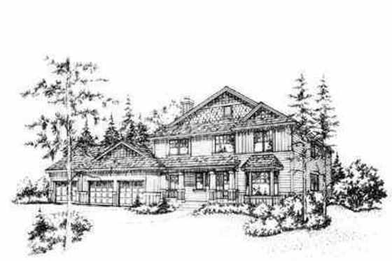 Exterior - Front Elevation for Traditional House Plan #78-129 - 3 bed, 2.5 bath