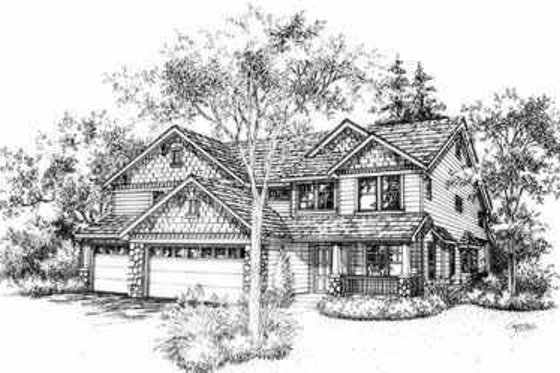Exterior - Front Elevation for Traditional House Plan #78-166 - 4 bed, 2.5 bath