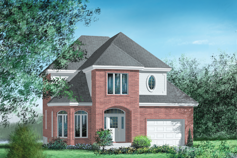 Home Plan - European Exterior - Front Elevation Plan #25-2125