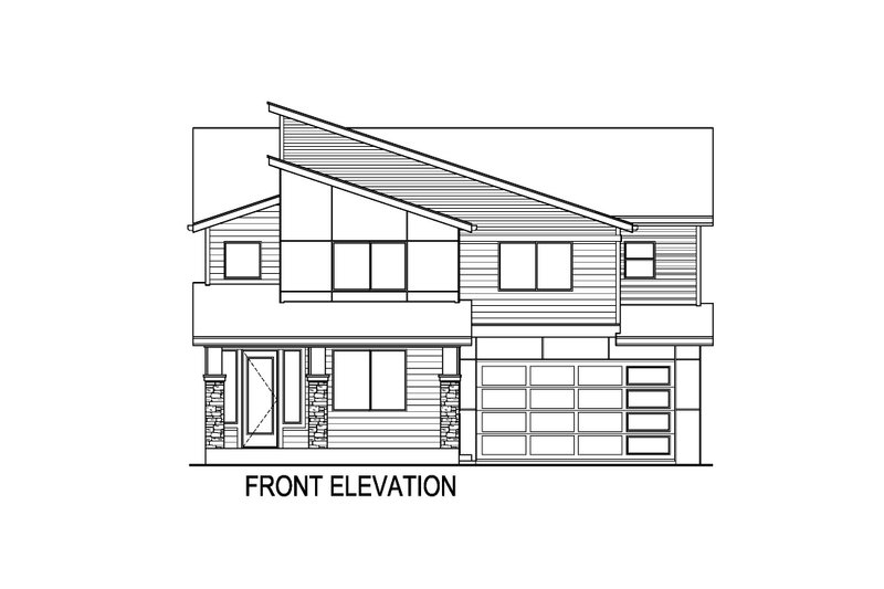 Dream House Plan - Exterior - Front Elevation 3 for Contemporary House Plan #569-78 - 5 bed, 3 bath
