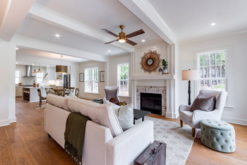 Home Plan - Interior - Family Room for Farmhouse House Plan #461-114 - 5 bed, 3 bath