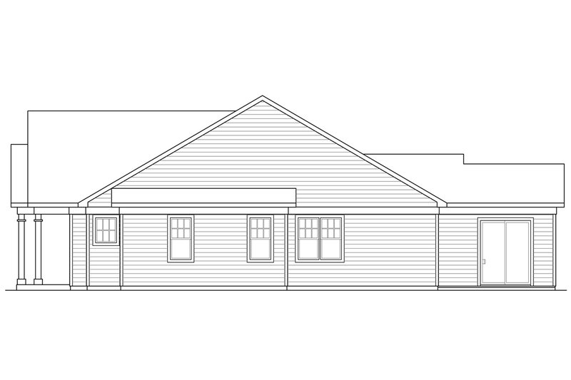 Architectural House Design - Exterior - Other Elevation 1 for Cottage House Plan #124-1063 - 3 bed, 2 bath