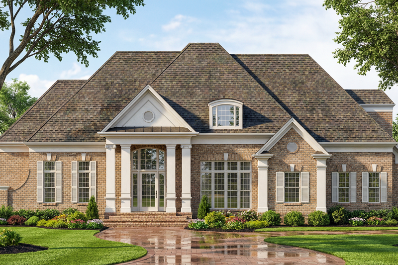 House Plan Design - Exterior - Front Elevation 4 for European House Plan #119-195 - 3 bed, 3 bath