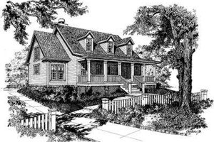 Country Exterior - Front Elevation Plan #322-123