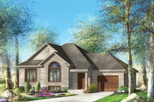 Traditional Exterior - Front Elevation Plan #25-4654