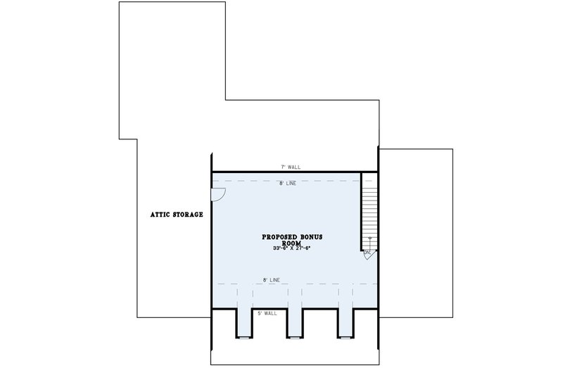 Dream House Plan - Floor Plan - Upper Floor for Farmhouse House Plan #17-407 - 4 bed, 2.5 bath