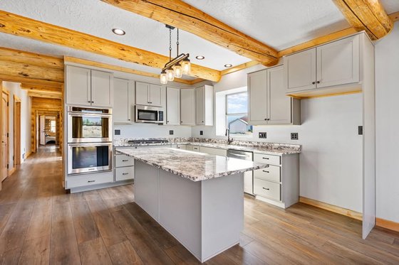 Interior - Kitchen for Log House Plan #1060-306 - 4 bed, 4 bath