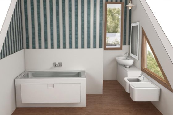 Interior - Bathroom for Modern House Plan #542-13 - 3 bed, 2 bath