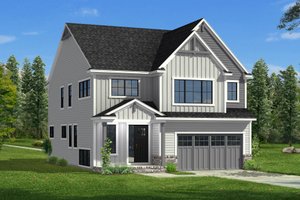 Farmhouse Exterior - Front Elevation Plan #1057-33