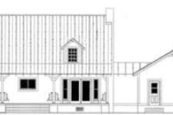 Exterior - Rear Elevation for Country House Plan #406-229 - 3 bed, 2.5 bath