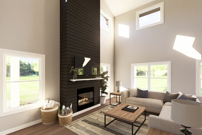 Architectural House Design - Interior - Family Room 2 for Barndominium House Plan #1064-444 - 2 bed, 2.5 bath