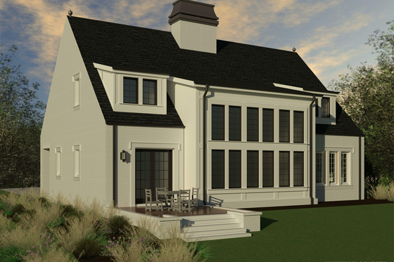 Exterior - Rear Elevation for Modern House Plan #926-6 - 3 bed, 3.5 bath