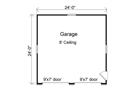 Floor Plan - Main Floor for Traditional House Plan #22-435, 0 bath