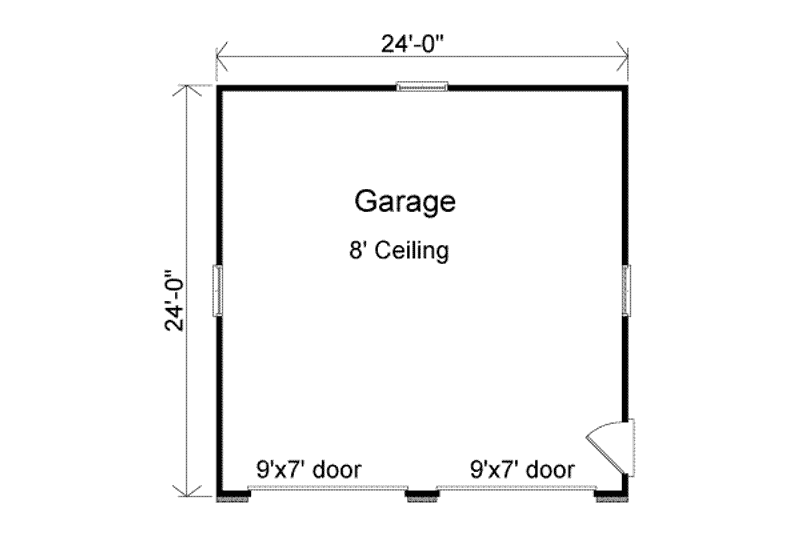 Architectural House Design - Floor Plan - Main Floor for Traditional House Plan #22-435, 0 bath