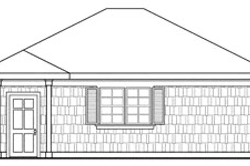 House Design - Exterior - Other Elevation 1 for Craftsman House Plan #124-634, 0 bath