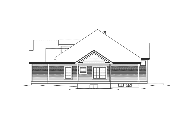 Home Plan - Exterior - Other Elevation 1 for Traditional House Plan #57-608 - 4 bed, 2.5 bath