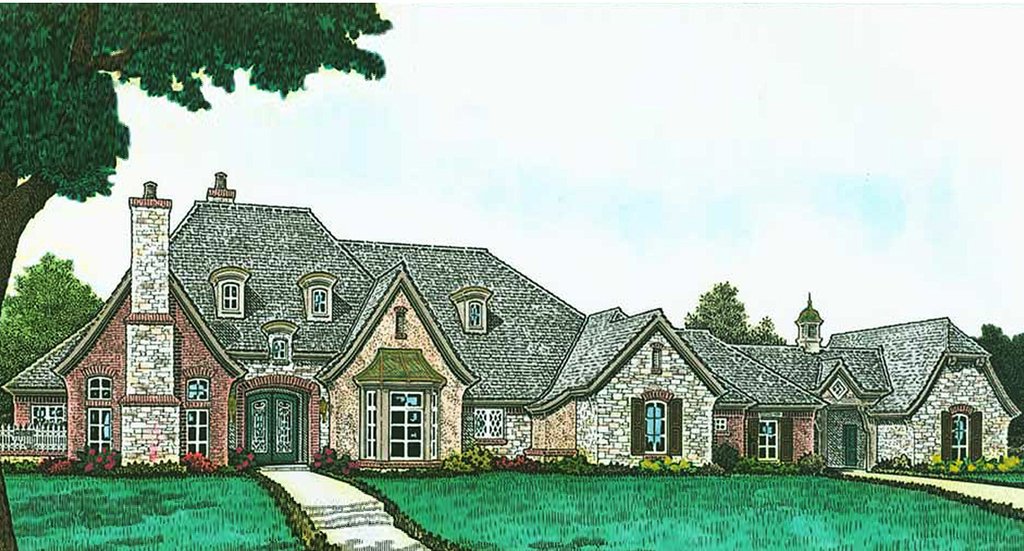 European Style House Plan 4 Beds 3 5