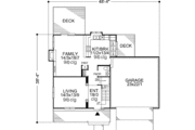 Craftsman Style House Plan - 3 Beds 2.5 Baths 1609 Sq/Ft Plan #320-400 
