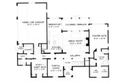 European Style House Plan - 5 Beds 4 Baths 4719 Sq/Ft Plan #413-123 