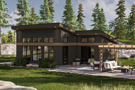 Exterior - Other Elevation for Modern House Plan #455-374 - 1 bed, 1 bath