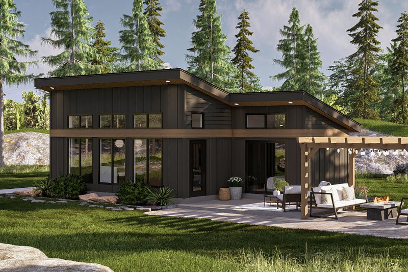 Architectural House Design - Exterior - Other Elevation for Modern House Plan #455-374 - 1 bed, 1 bath