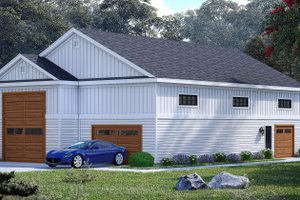 Farmhouse Exterior - Front Elevation Plan #932-1050